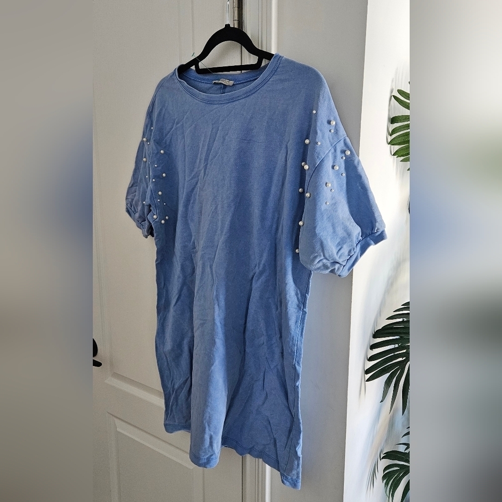 Zara Light Blue Long Top